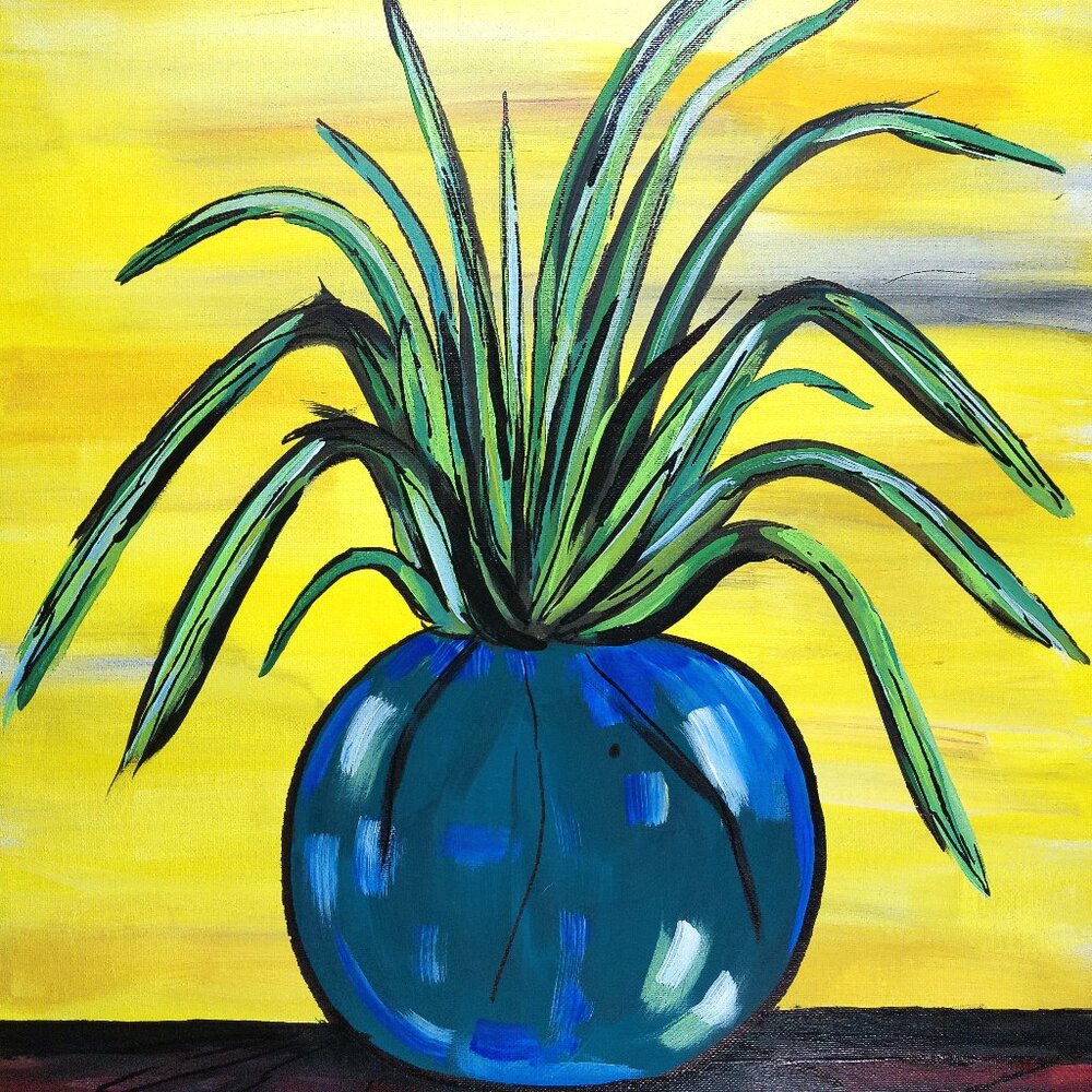 Untitled Botanical Original Painting by Artist Rachael Potter